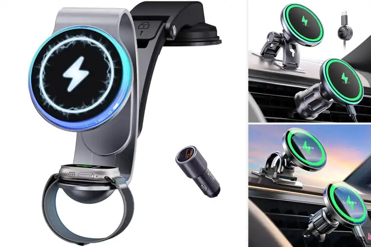 Detailed view of Best 2 In 1 MagSafe Car Charger