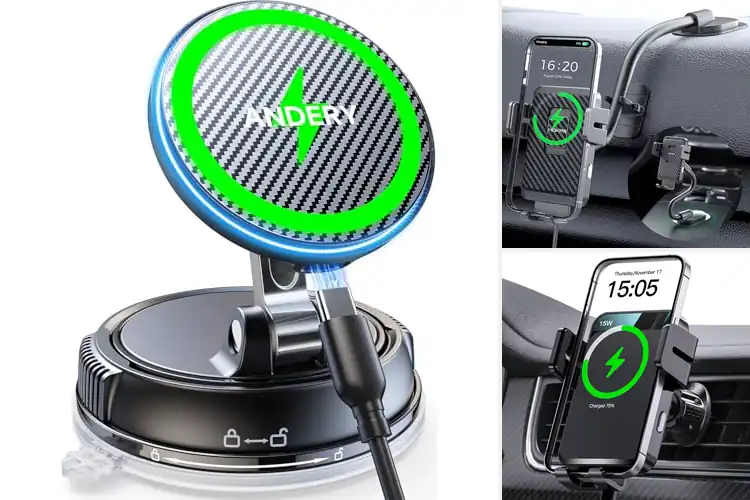 Detailed view of Best Adjustable Car Mount Chargers