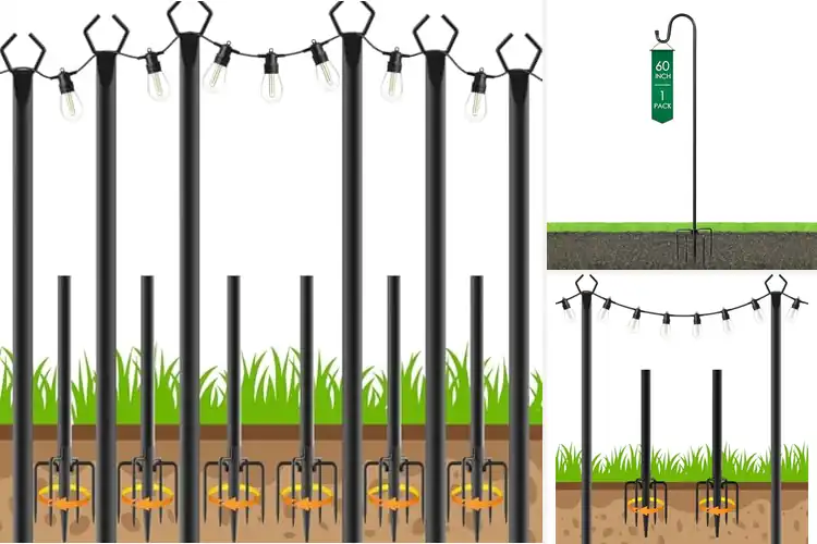 Detailed view of Best Adjustable Hook Light Poles