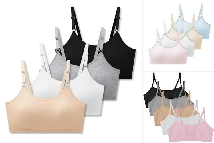 Detailed view of Best Adjustable Straps Training Bras For Tween Girls