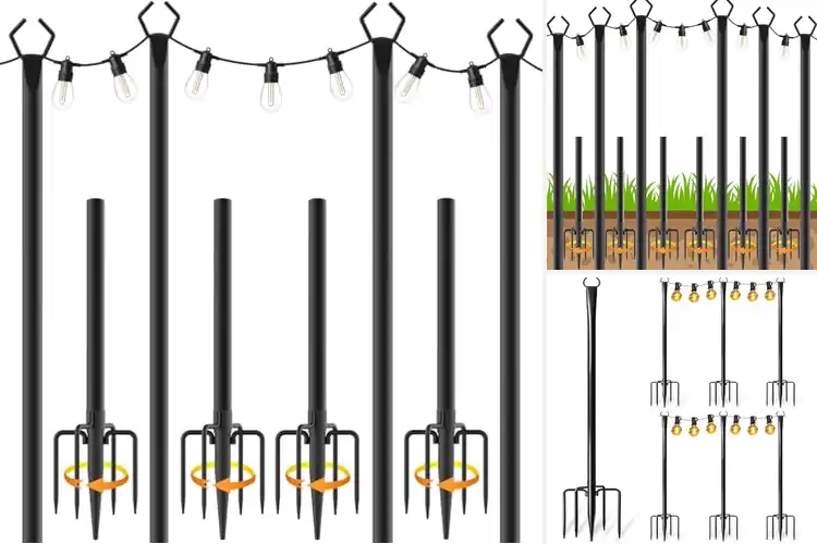 Detailed view of Best Backyard Light Supports