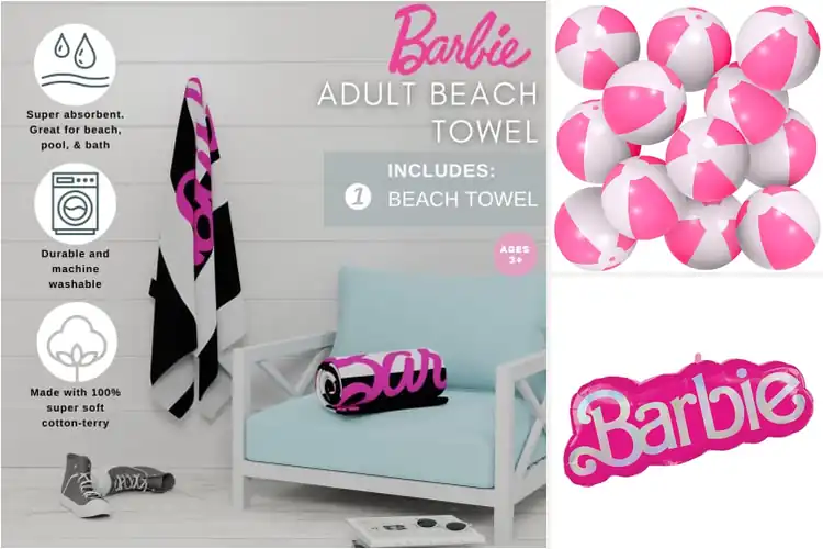 Detailed view of Best Barbie Pool Party Supplies