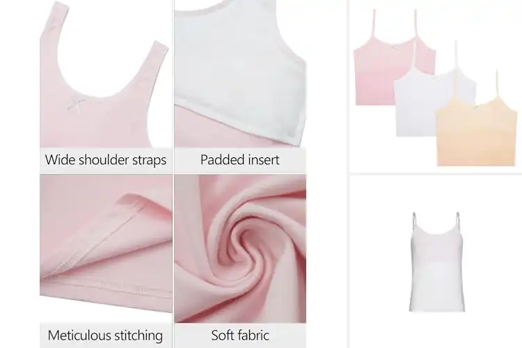 Detailed view of Best Camisoles With Padding For Tweens
