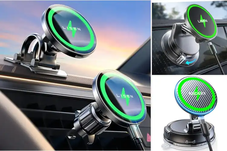 Detailed view of Best Car Phone Holder Chargers Magnetic