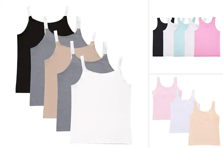 Detailed view of Best Comfortable Cotton Undershirts For Tween Girls