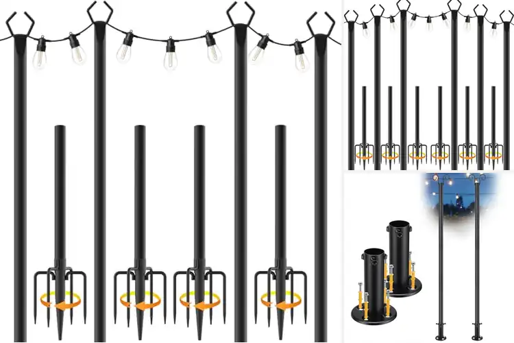 Detailed view of Best Deck Lighting Poles