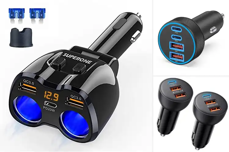 Detailed view of Best Dual Car Chargers: Drive Powered, Hassle-Free