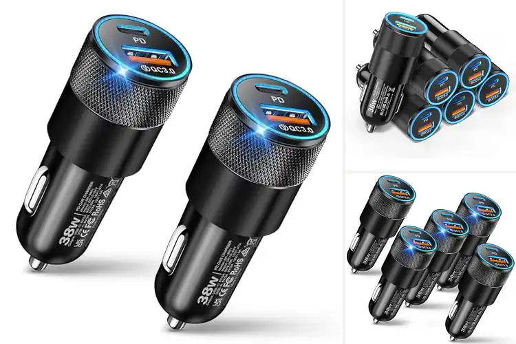 Detailed view of Best Fast Charging Car Charger 38W: Stay Charged on the Go