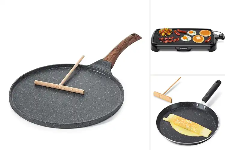 Detailed view of Best Flat Pancake Skillets for Effortless Cooking