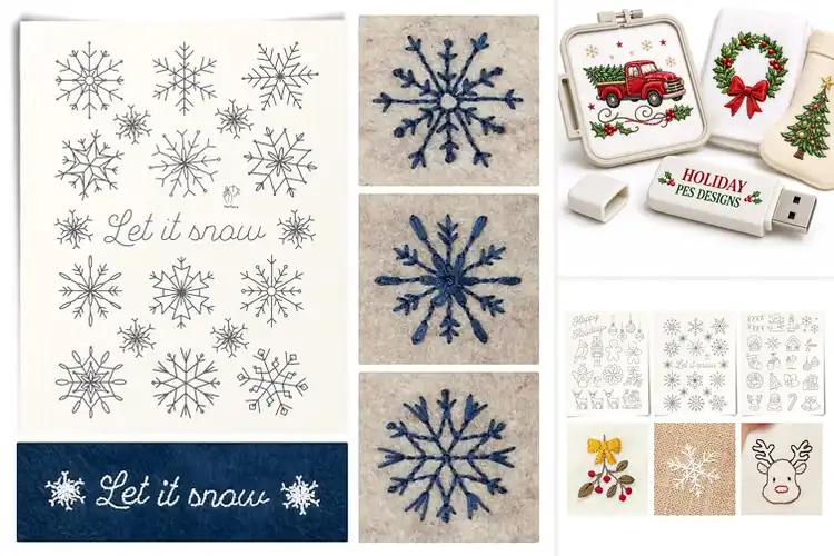 Detailed view of Best Holiday Embroidery Designs
