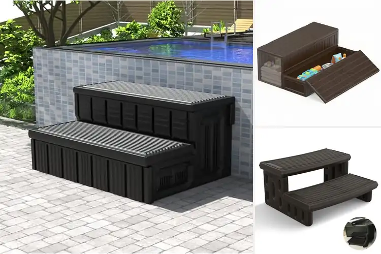 Detailed view of Best Hot Tub Steps