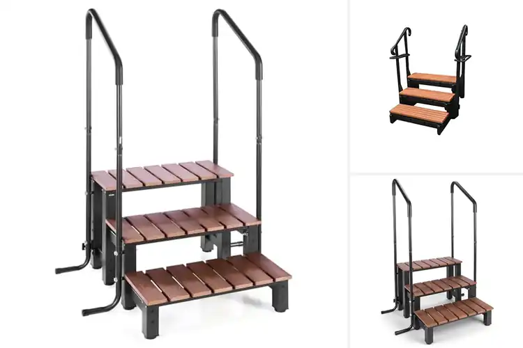 Detailed view of Best Hot Tub Steps With Handrails