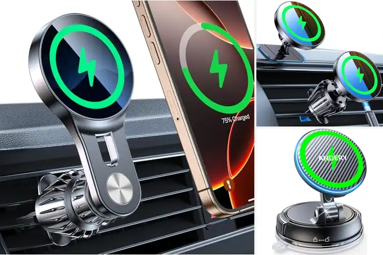 Detailed view of Best iPhone MagSafe Car Charger For 16 15 14 Pro Max