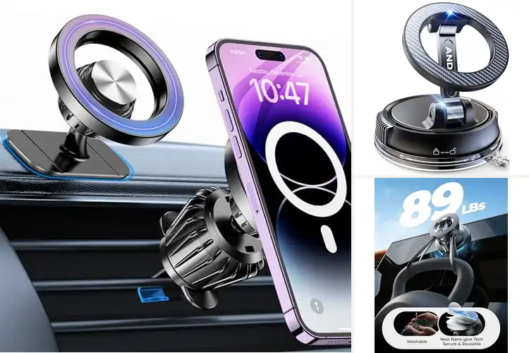 Detailed view of Best Magnet Car Phone Mount