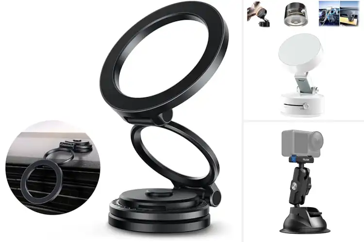 Detailed view of Best One Button Release Magnetic Car Mount