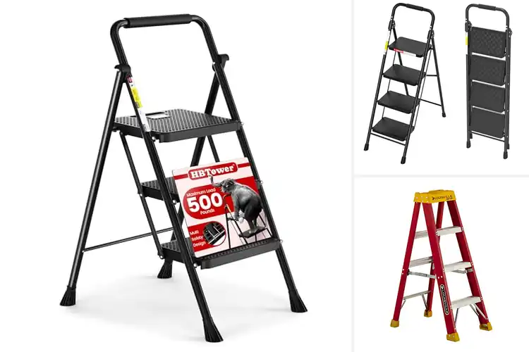 Detailed view of Best Outdoor Step Ladders