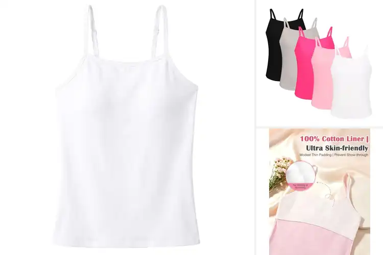 Detailed view of Best Padded Camisoles For Teen Girls