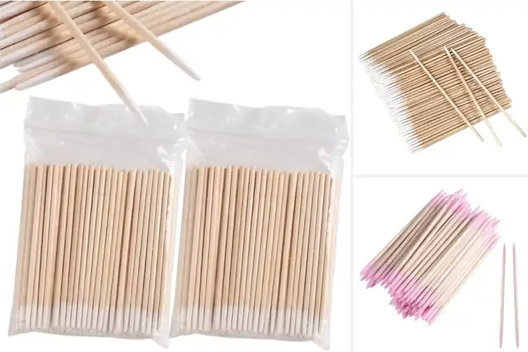 Detailed view of Best Precision Eyebrow Touch Up Cotton Swabs