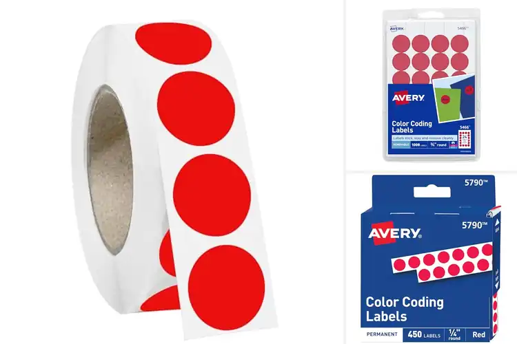 Detailed view of Best Red Dots: Top 10 Stickers to Simplify Your Organization