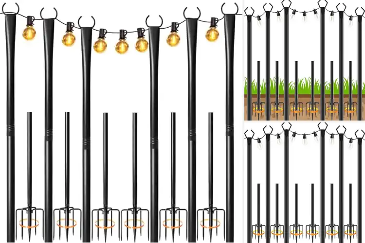 Detailed view of Best Rust Resistant String Light Poles