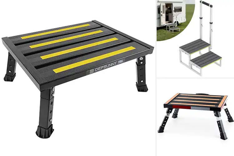 Detailed view of Best Safe RV Steps For Families