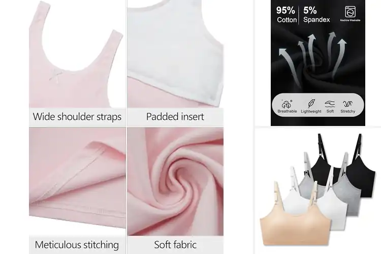 Detailed view of Best Seamless Camisoles For Tweens: 10 Comfy & Stylish Picks