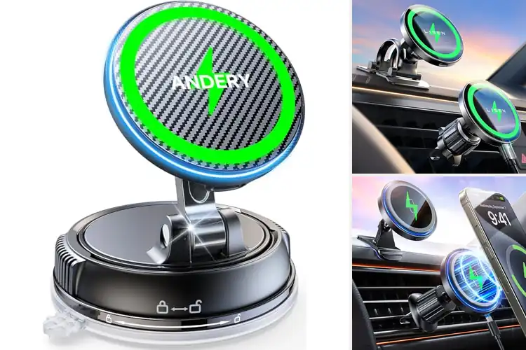 Detailed view of Best Secure Magnetic Phone Mount Charger