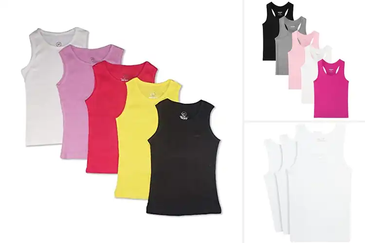 Detailed view of Best Soft Cotton Tank Tops For Girls 10 12