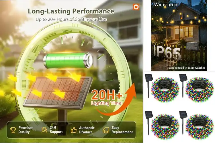 Detailed view of Best Solar Patio Lights
