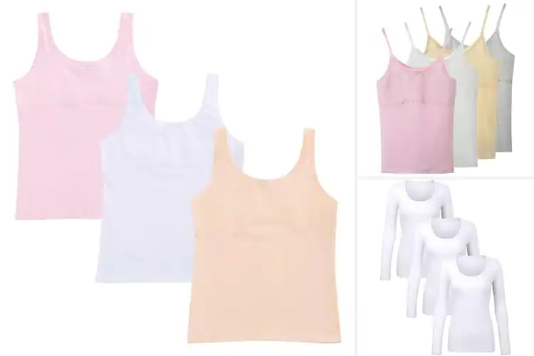 Detailed view of Best Teen Cotton Long Undershirts