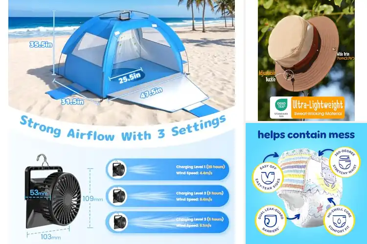 Detailed view of Best Toddler Beach Essentials