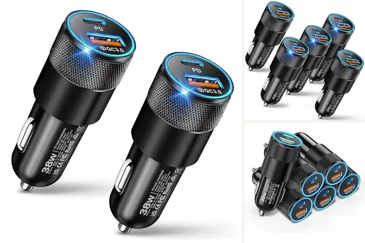 Detailed view of Best USB C Car Charger 38W
