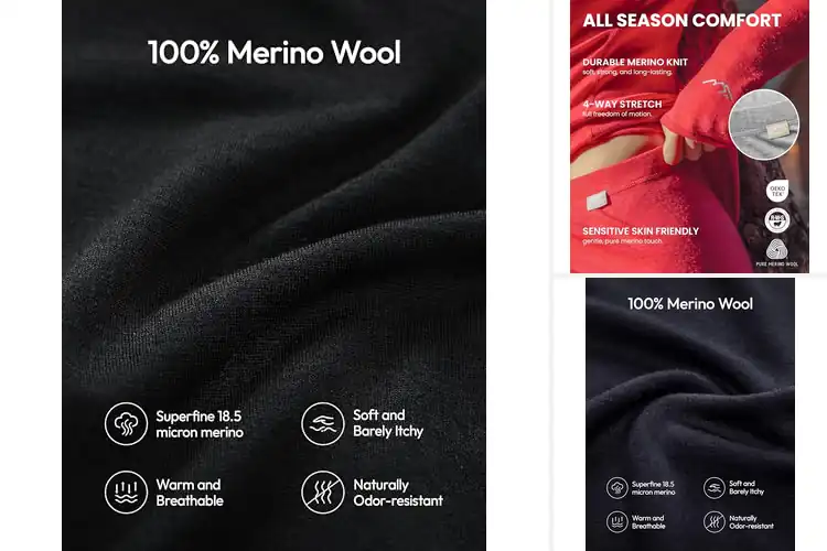 Detailed view of Best Women’s Wool Hiking Leggings